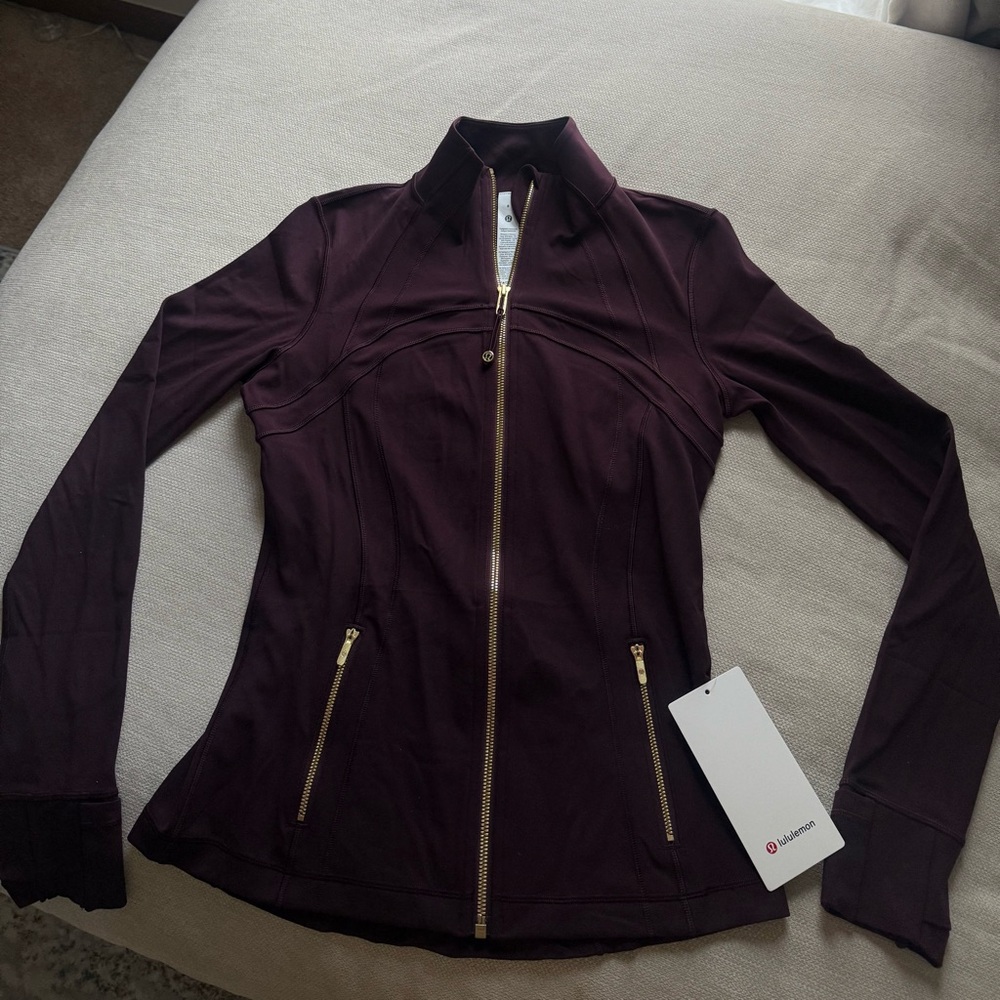 Lululemon Define Jacket Nulu - Black Plum